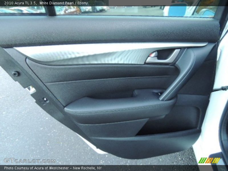 White Diamond Pearl / Ebony 2010 Acura TL 3.5