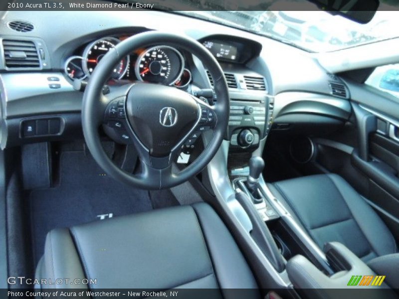 White Diamond Pearl / Ebony 2010 Acura TL 3.5