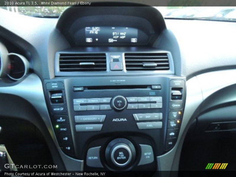 White Diamond Pearl / Ebony 2010 Acura TL 3.5