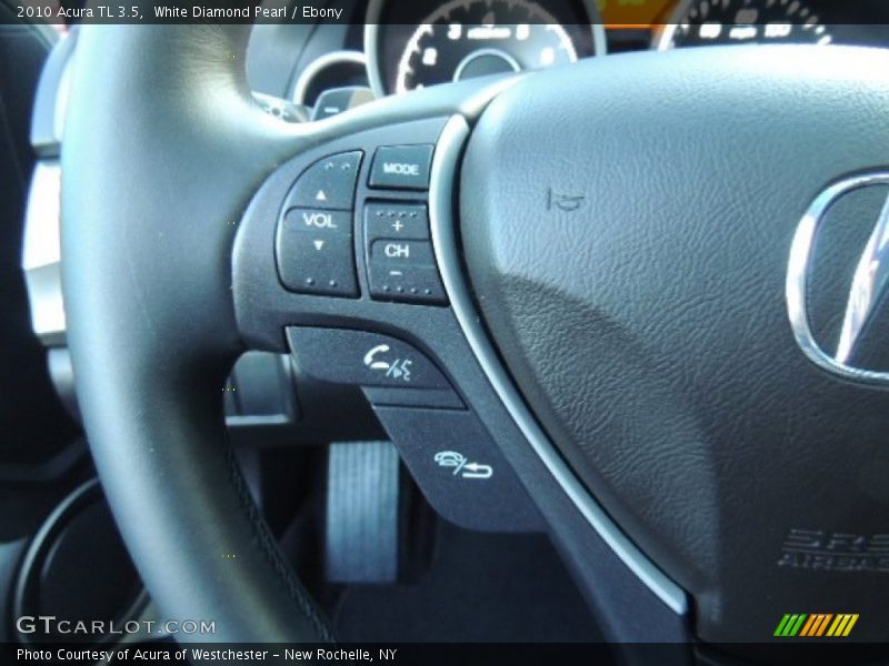White Diamond Pearl / Ebony 2010 Acura TL 3.5