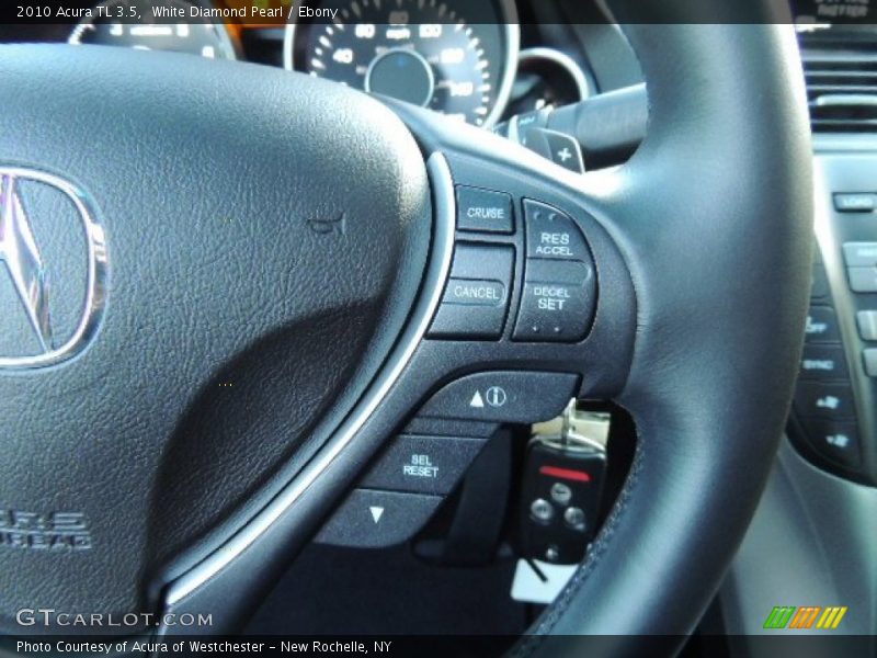 White Diamond Pearl / Ebony 2010 Acura TL 3.5