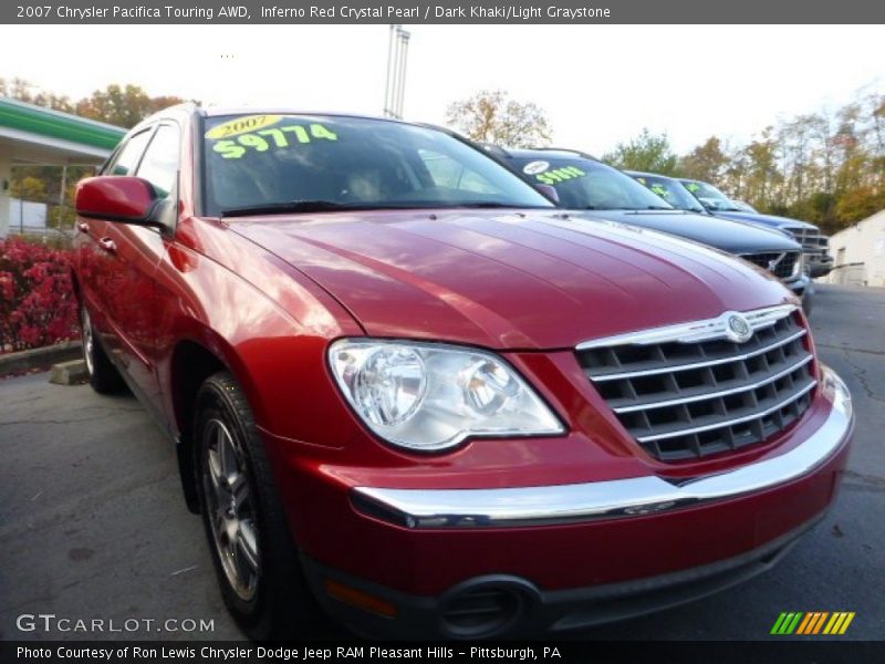 Inferno Red Crystal Pearl / Dark Khaki/Light Graystone 2007 Chrysler Pacifica Touring AWD