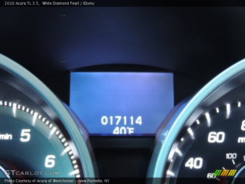 White Diamond Pearl / Ebony 2010 Acura TL 3.5