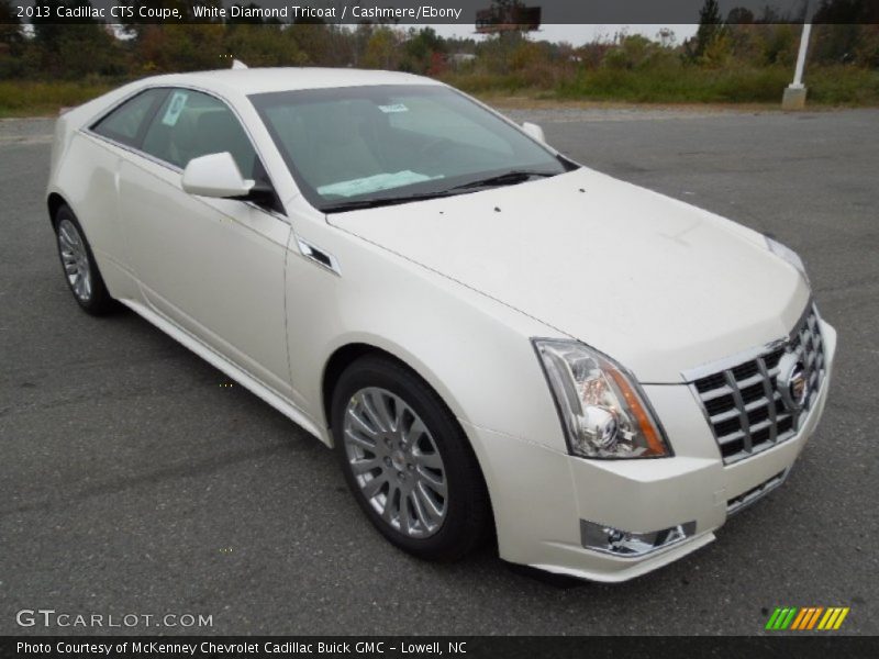 White Diamond Tricoat / Cashmere/Ebony 2013 Cadillac CTS Coupe