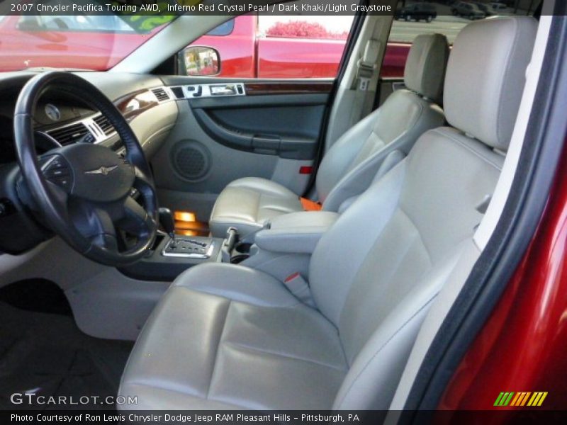 Inferno Red Crystal Pearl / Dark Khaki/Light Graystone 2007 Chrysler Pacifica Touring AWD