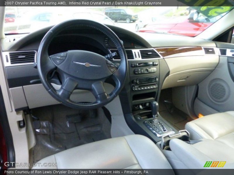 Inferno Red Crystal Pearl / Dark Khaki/Light Graystone 2007 Chrysler Pacifica Touring AWD