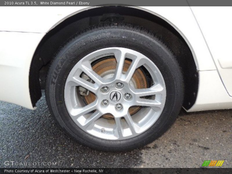 White Diamond Pearl / Ebony 2010 Acura TL 3.5