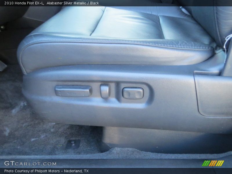 Alabaster Silver Metallic / Black 2010 Honda Pilot EX-L