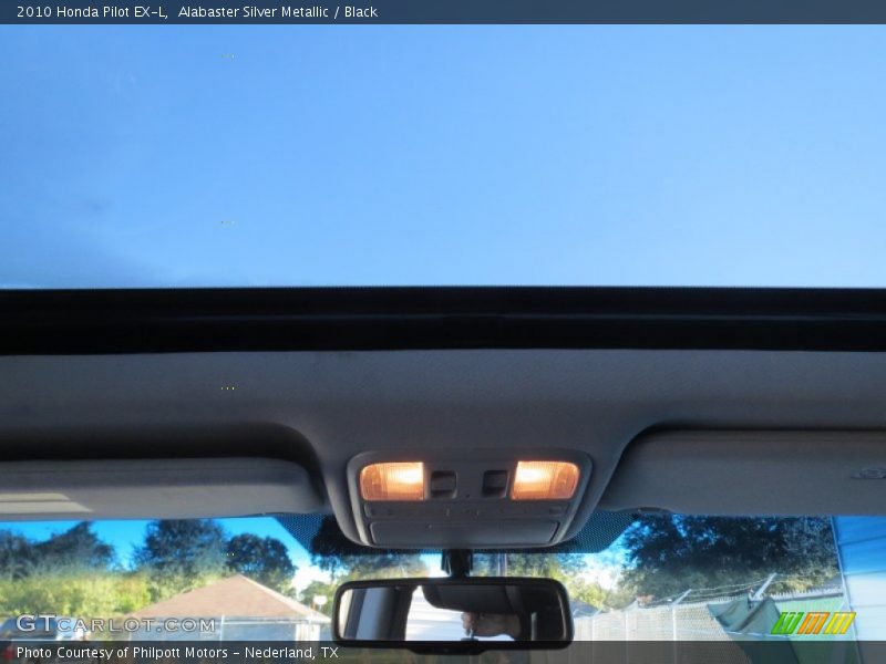 Alabaster Silver Metallic / Black 2010 Honda Pilot EX-L