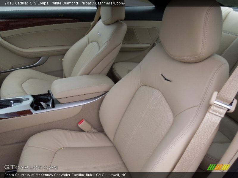 White Diamond Tricoat / Cashmere/Ebony 2013 Cadillac CTS Coupe
