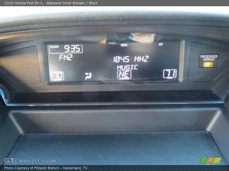 Alabaster Silver Metallic / Black 2010 Honda Pilot EX-L