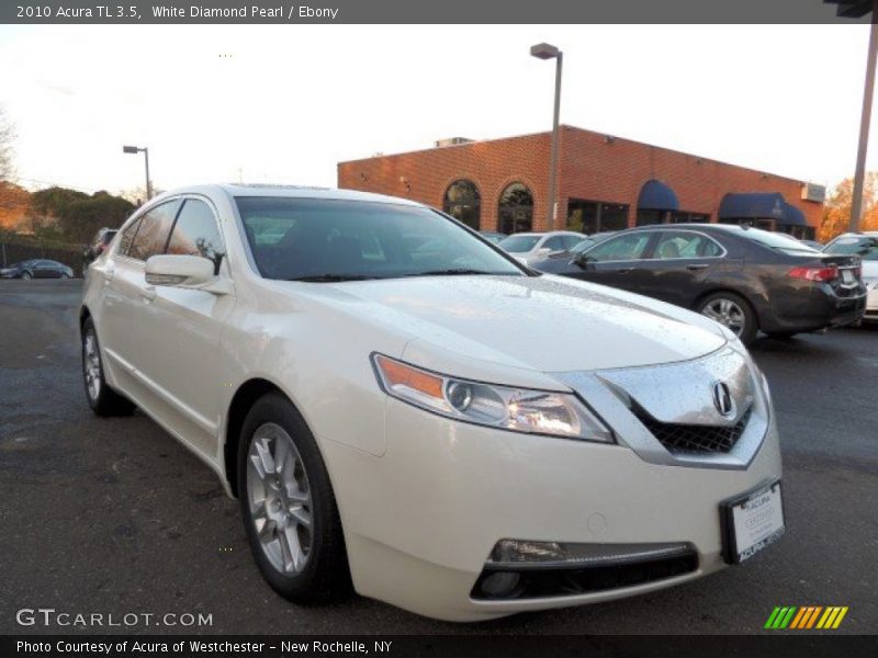 White Diamond Pearl / Ebony 2010 Acura TL 3.5
