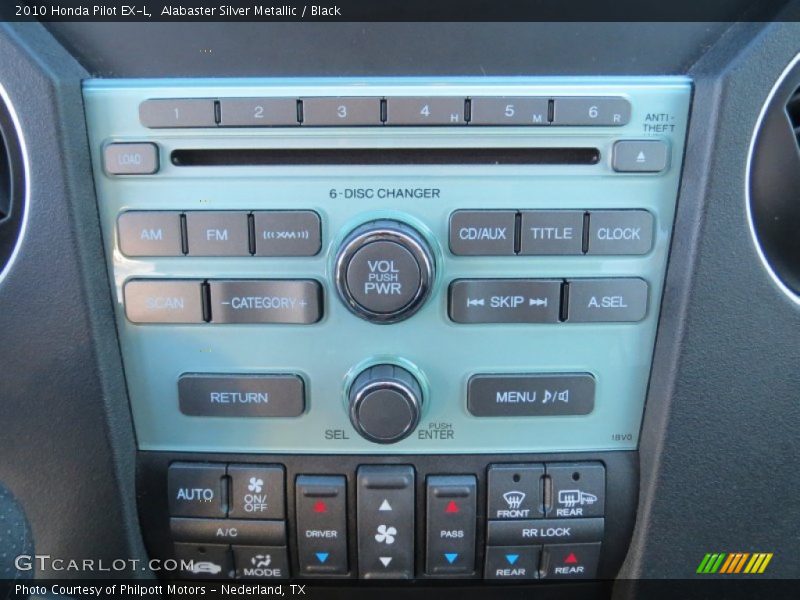 Alabaster Silver Metallic / Black 2010 Honda Pilot EX-L