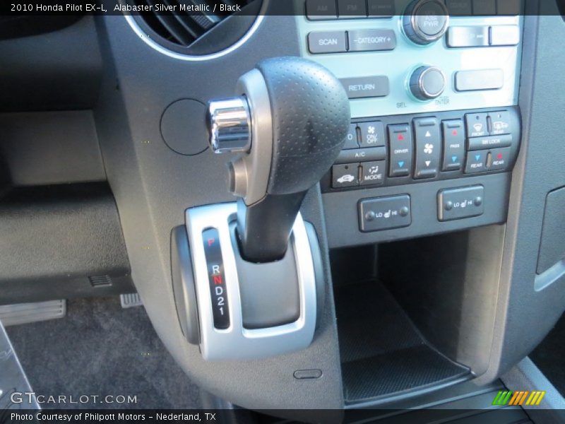 Alabaster Silver Metallic / Black 2010 Honda Pilot EX-L