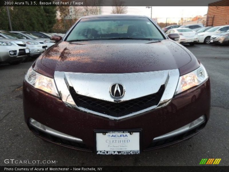 Basque Red Pearl / Taupe 2010 Acura TL 3.5