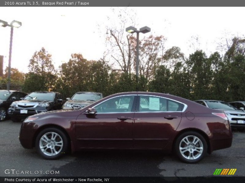 Basque Red Pearl / Taupe 2010 Acura TL 3.5