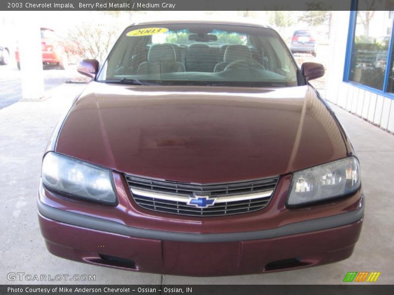 Berry Red Metallic / Medium Gray 2003 Chevrolet Impala