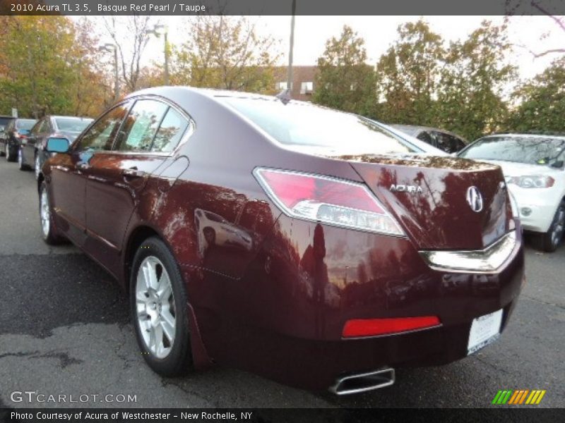 Basque Red Pearl / Taupe 2010 Acura TL 3.5