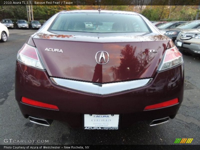 Basque Red Pearl / Taupe 2010 Acura TL 3.5