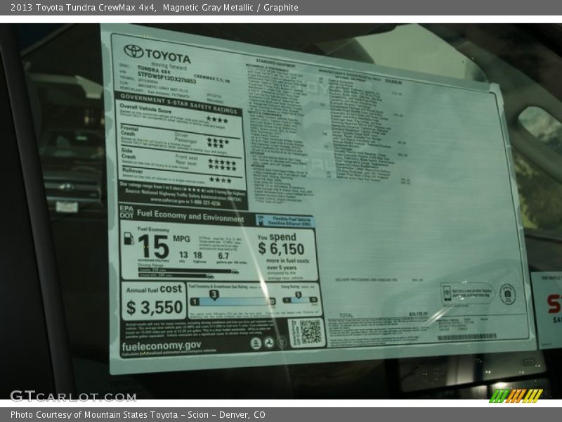 Magnetic Gray Metallic / Graphite 2013 Toyota Tundra CrewMax 4x4