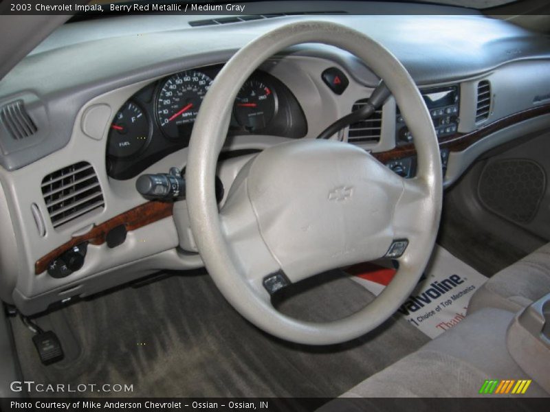 Berry Red Metallic / Medium Gray 2003 Chevrolet Impala
