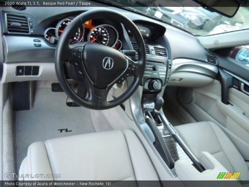 Basque Red Pearl / Taupe 2010 Acura TL 3.5