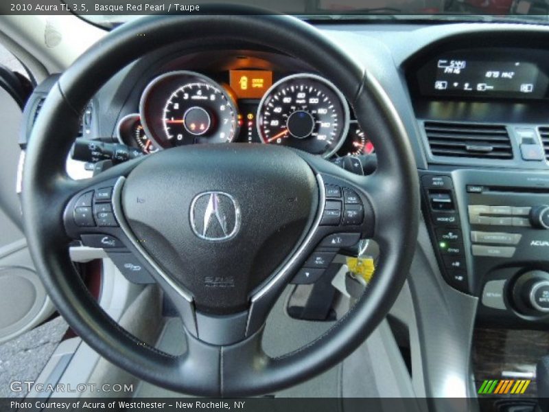 Basque Red Pearl / Taupe 2010 Acura TL 3.5