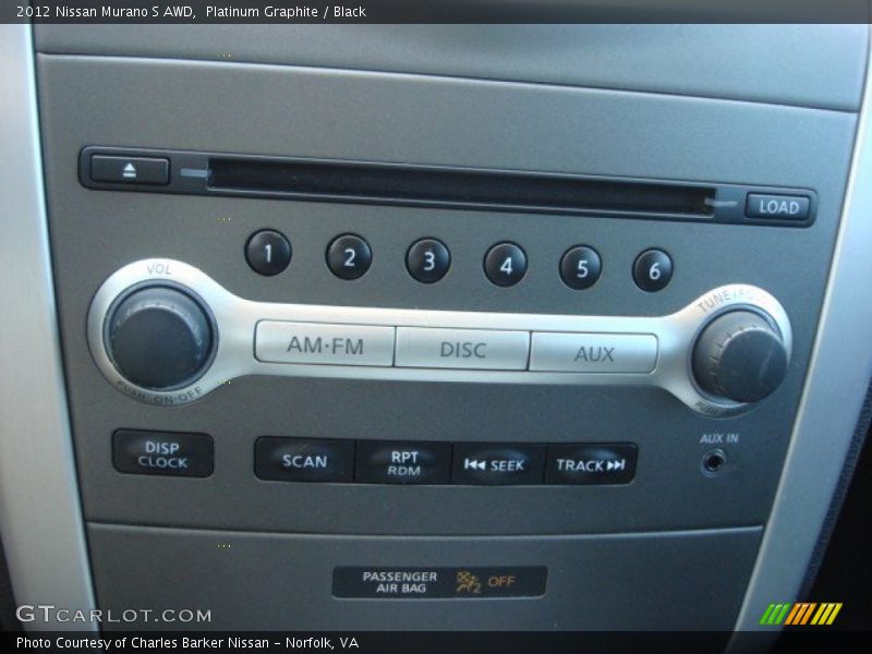 Platinum Graphite / Black 2012 Nissan Murano S AWD