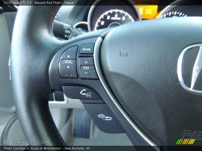 Basque Red Pearl / Taupe 2010 Acura TL 3.5