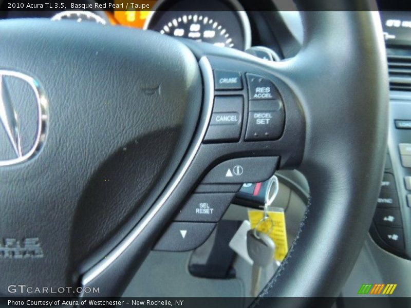 Basque Red Pearl / Taupe 2010 Acura TL 3.5