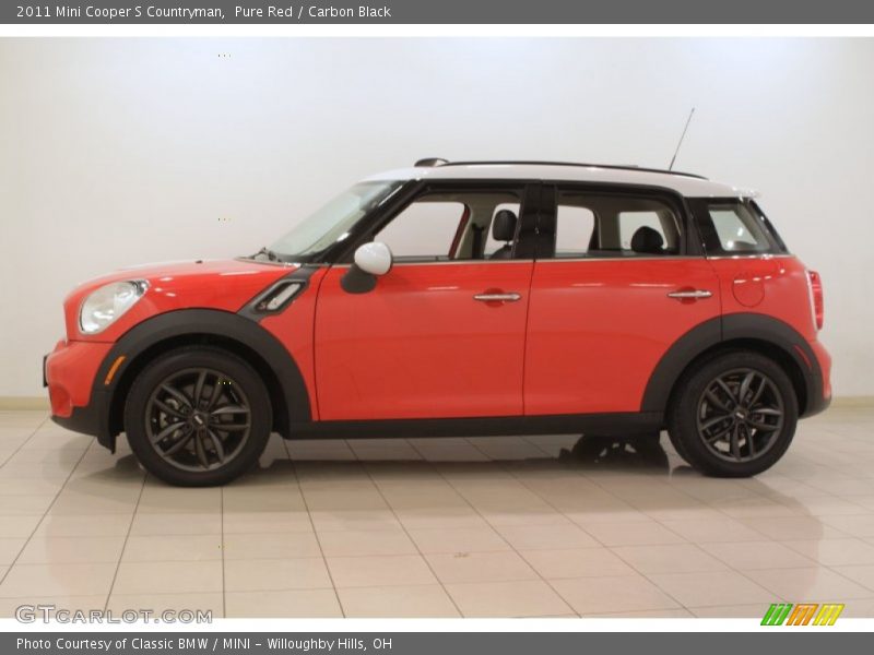 Pure Red / Carbon Black 2011 Mini Cooper S Countryman