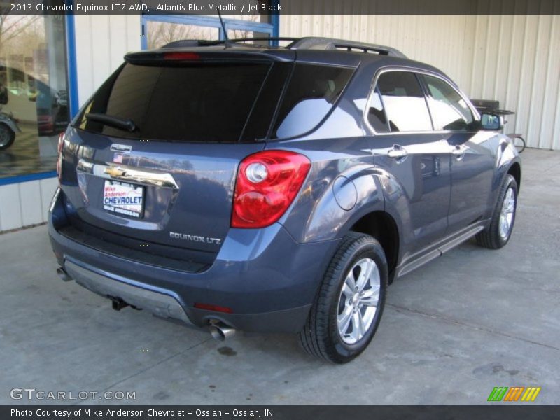 Atlantis Blue Metallic / Jet Black 2013 Chevrolet Equinox LTZ AWD