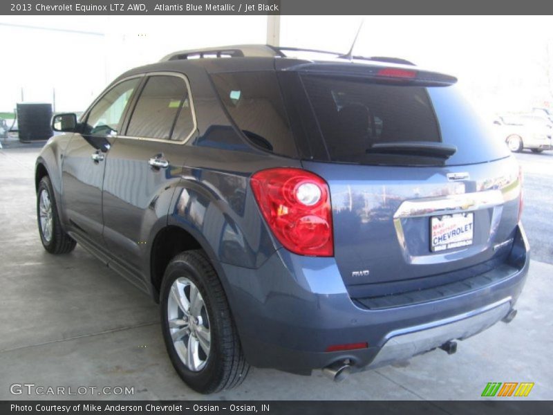Atlantis Blue Metallic / Jet Black 2013 Chevrolet Equinox LTZ AWD