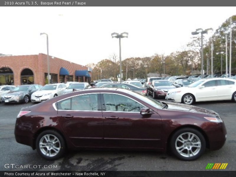 Basque Red Pearl / Taupe 2010 Acura TL 3.5