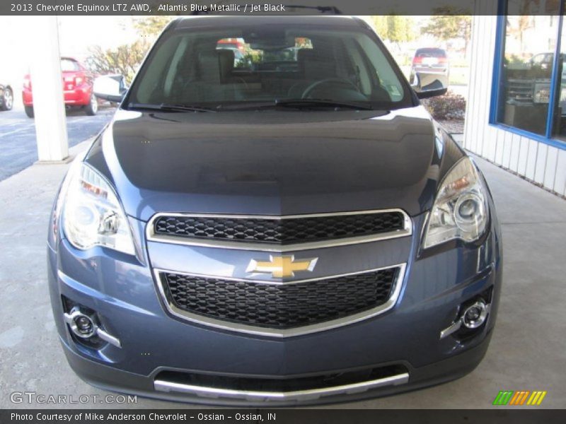 Atlantis Blue Metallic / Jet Black 2013 Chevrolet Equinox LTZ AWD