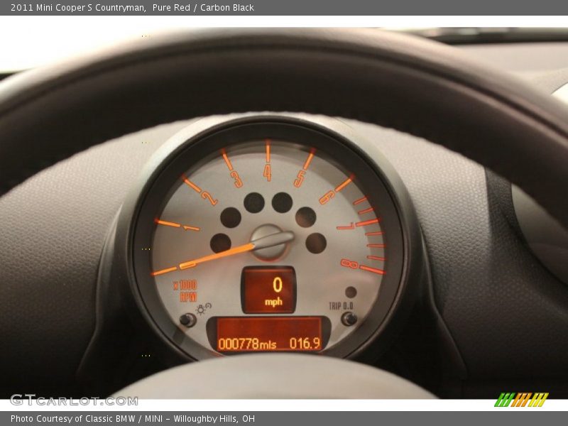 Pure Red / Carbon Black 2011 Mini Cooper S Countryman