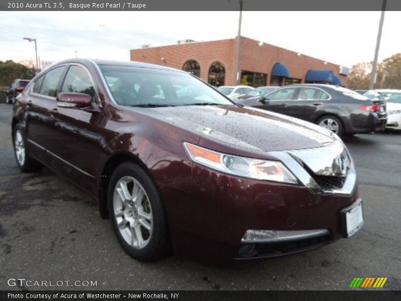 Basque Red Pearl / Taupe 2010 Acura TL 3.5