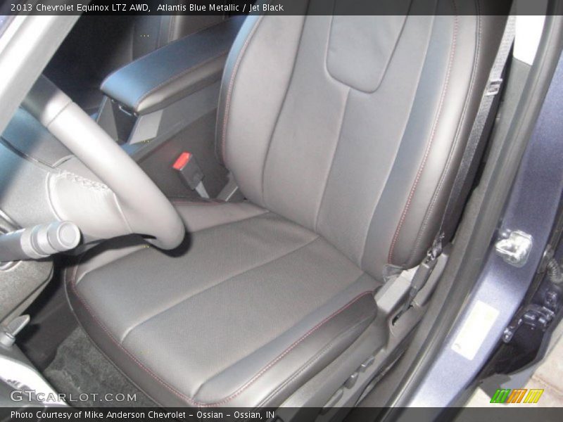 Atlantis Blue Metallic / Jet Black 2013 Chevrolet Equinox LTZ AWD