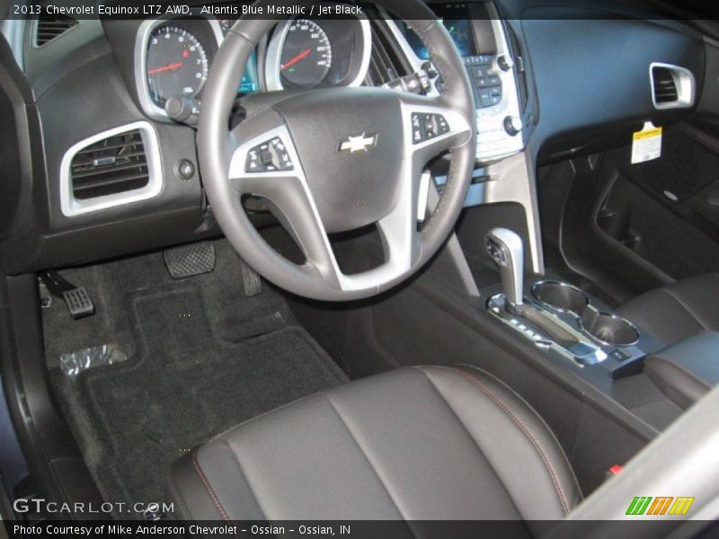 Atlantis Blue Metallic / Jet Black 2013 Chevrolet Equinox LTZ AWD