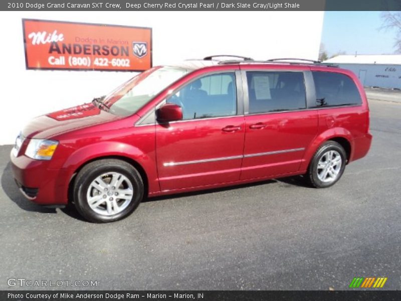 Deep Cherry Red Crystal Pearl / Dark Slate Gray/Light Shale 2010 Dodge Grand Caravan SXT Crew