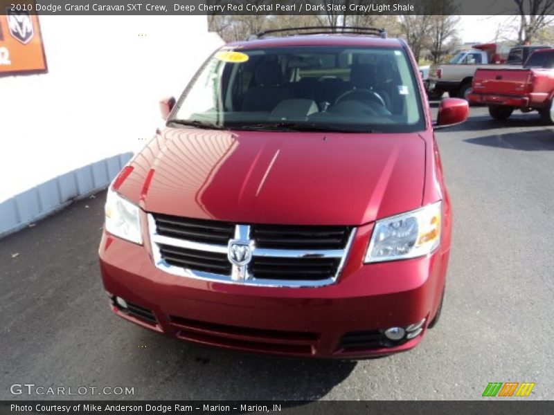 Deep Cherry Red Crystal Pearl / Dark Slate Gray/Light Shale 2010 Dodge Grand Caravan SXT Crew