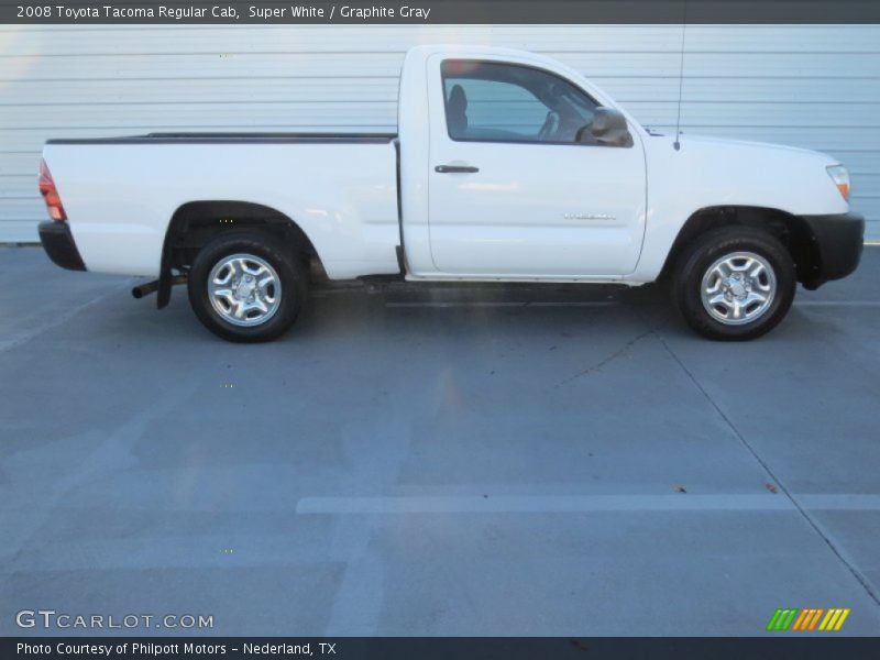 Super White / Graphite Gray 2008 Toyota Tacoma Regular Cab