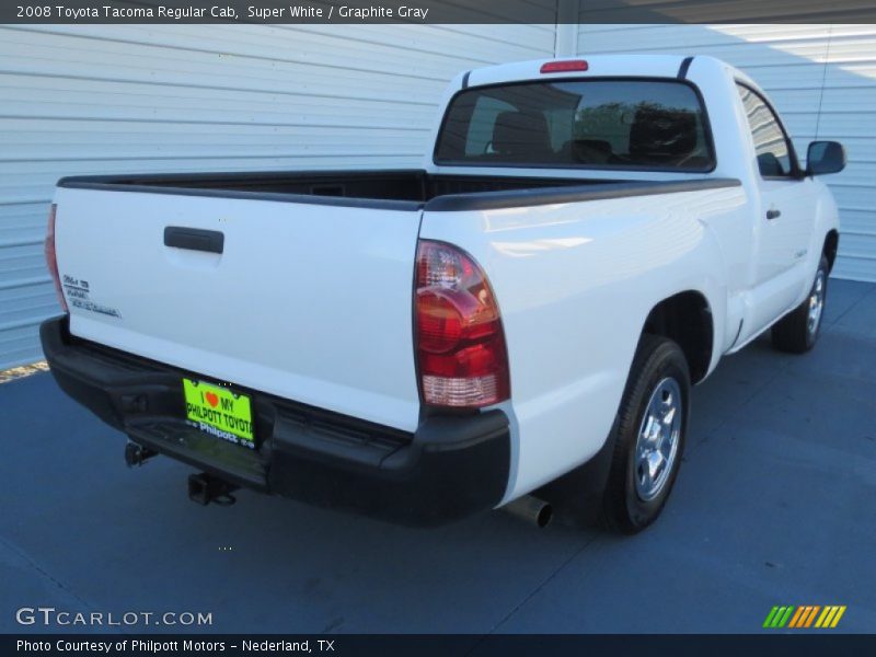 Super White / Graphite Gray 2008 Toyota Tacoma Regular Cab