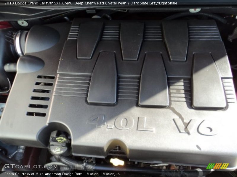 Deep Cherry Red Crystal Pearl / Dark Slate Gray/Light Shale 2010 Dodge Grand Caravan SXT Crew