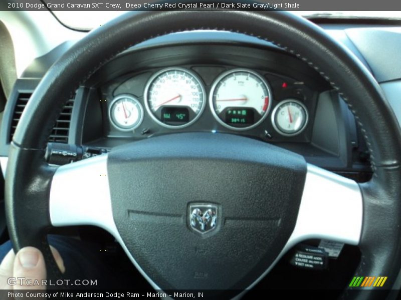 Deep Cherry Red Crystal Pearl / Dark Slate Gray/Light Shale 2010 Dodge Grand Caravan SXT Crew