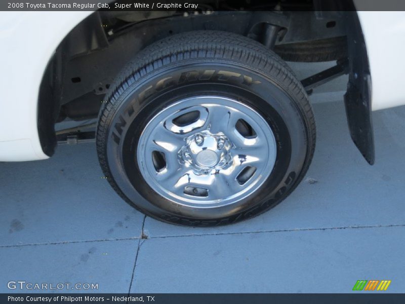 Super White / Graphite Gray 2008 Toyota Tacoma Regular Cab