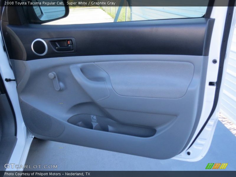 Super White / Graphite Gray 2008 Toyota Tacoma Regular Cab