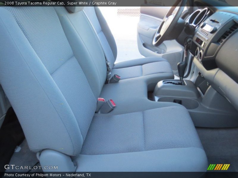 Super White / Graphite Gray 2008 Toyota Tacoma Regular Cab
