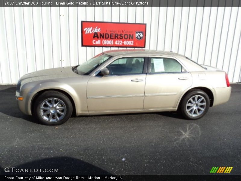 Linen Gold Metallic / Dark Slate Gray/Light Graystone 2007 Chrysler 300 Touring