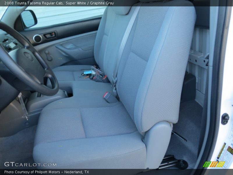 Super White / Graphite Gray 2008 Toyota Tacoma Regular Cab